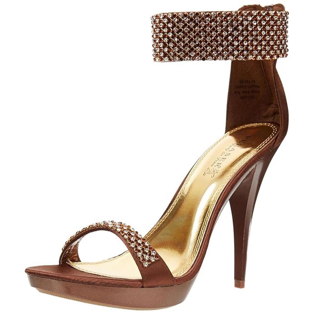 Pleaser Women's Revel-16 FSSA Ankle-Strap Sandal BRONZE SIZE 9